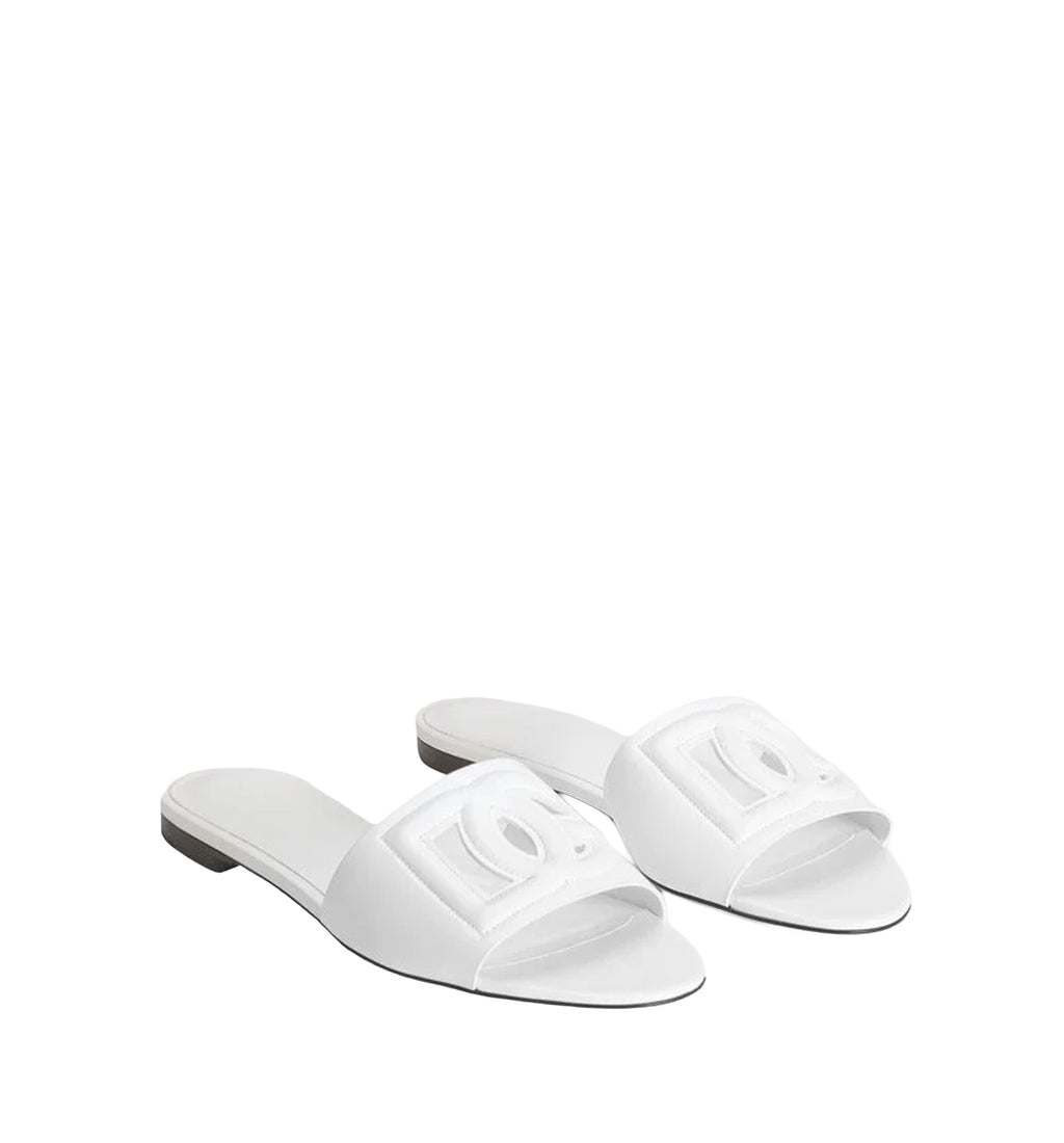 Calfskin Slides With DG Logo
