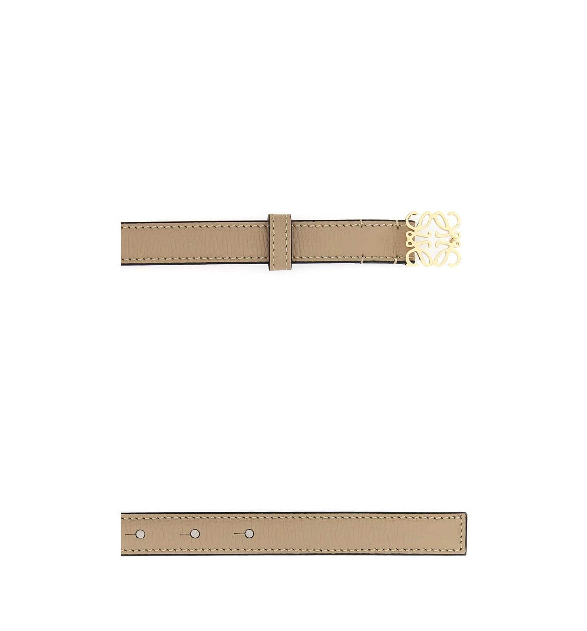 Anagram Belt In Pebble Grain Calfskin
