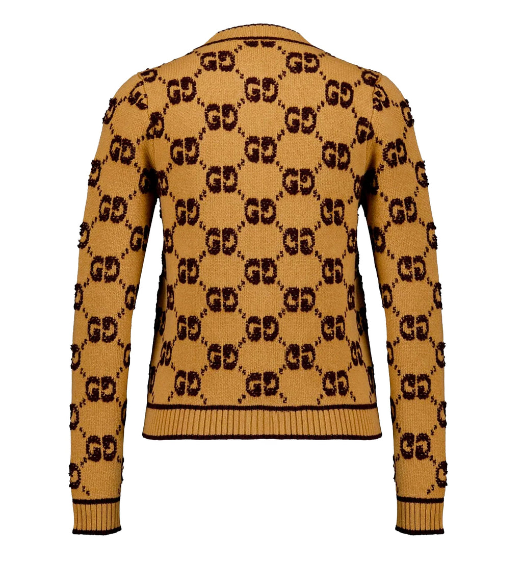 GG Wool Bouclé Jacquard Cardigan