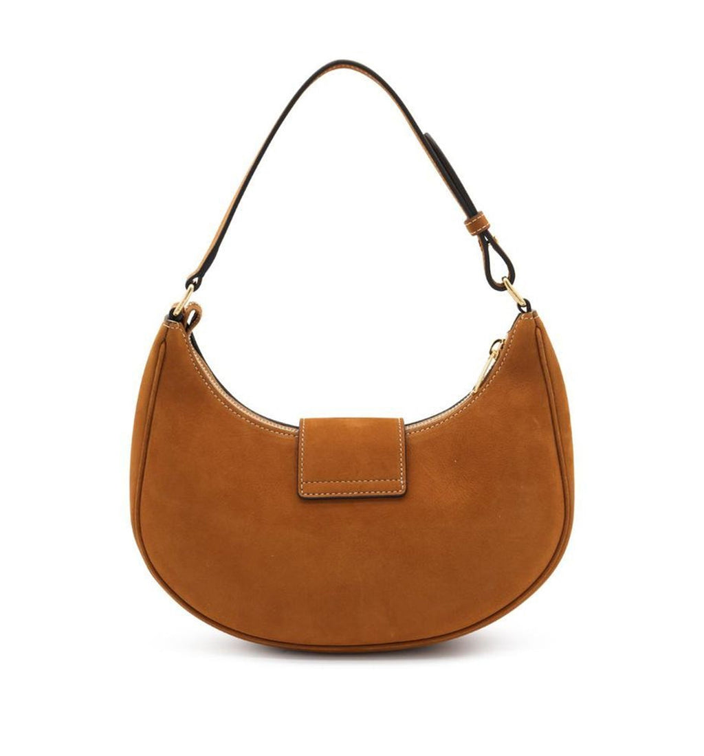 Ava Medium Triomphe Suede Shoulder Bag