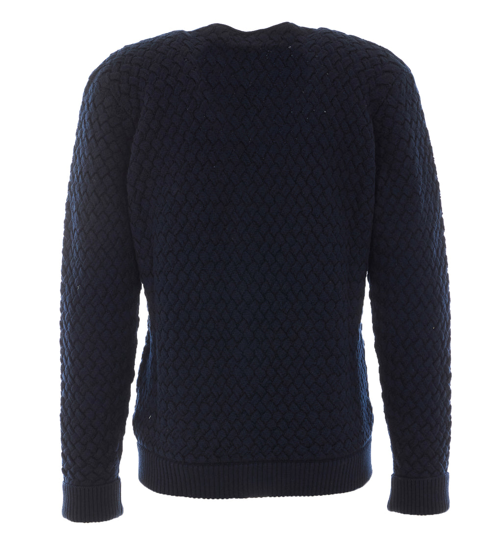 Intrecciato Wool Cardigan