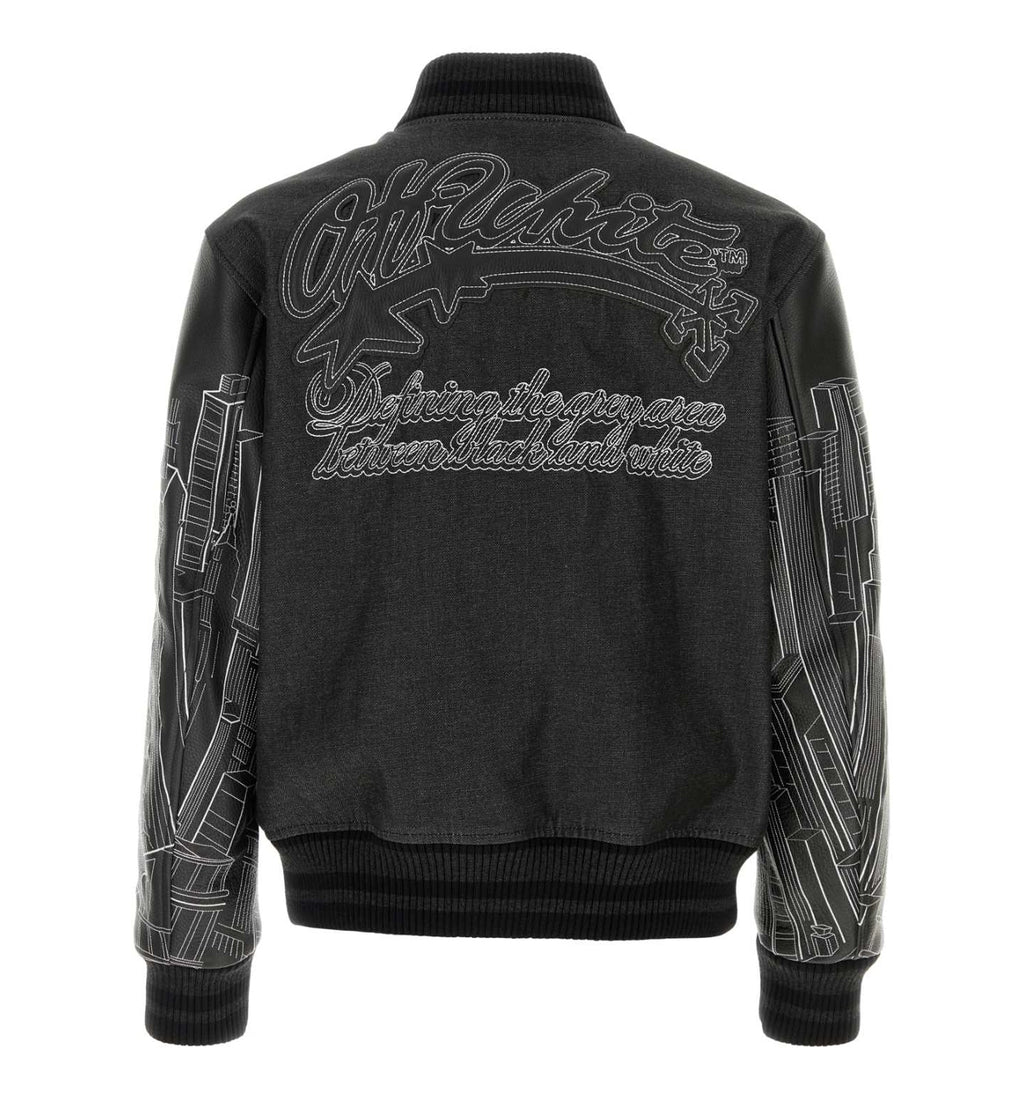 Skyline Embroidered Varsity Jacket