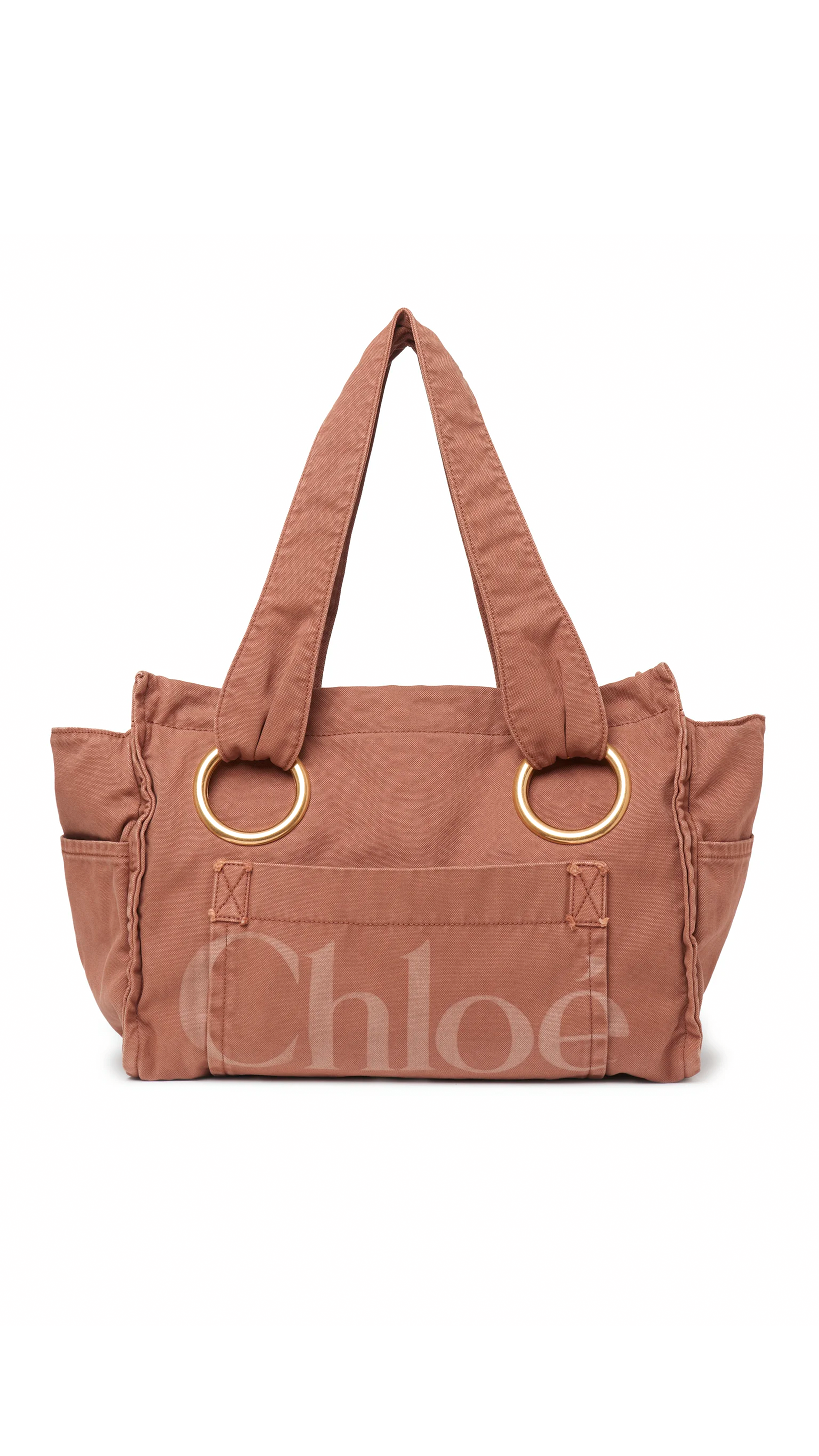 Chloé Plage Tote Bag in Cotton - Wild Pink