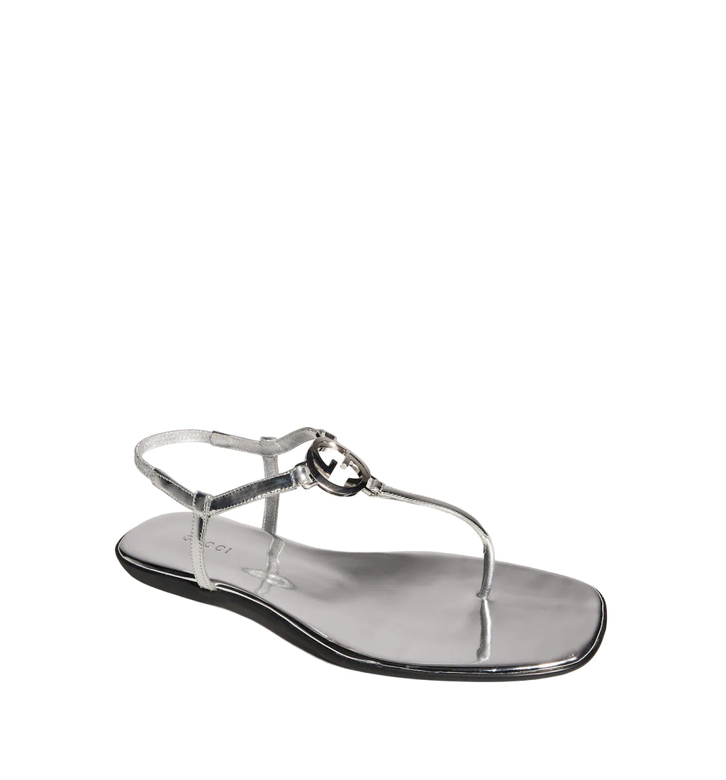 Women's Thong Sandal with Interlocking G