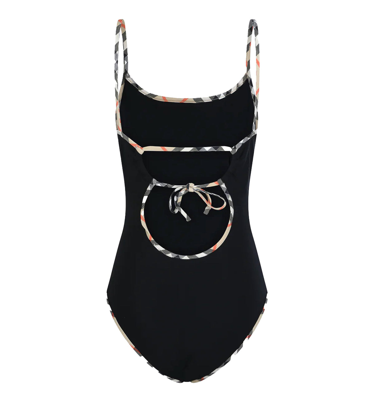 Check Trim Swimsuit