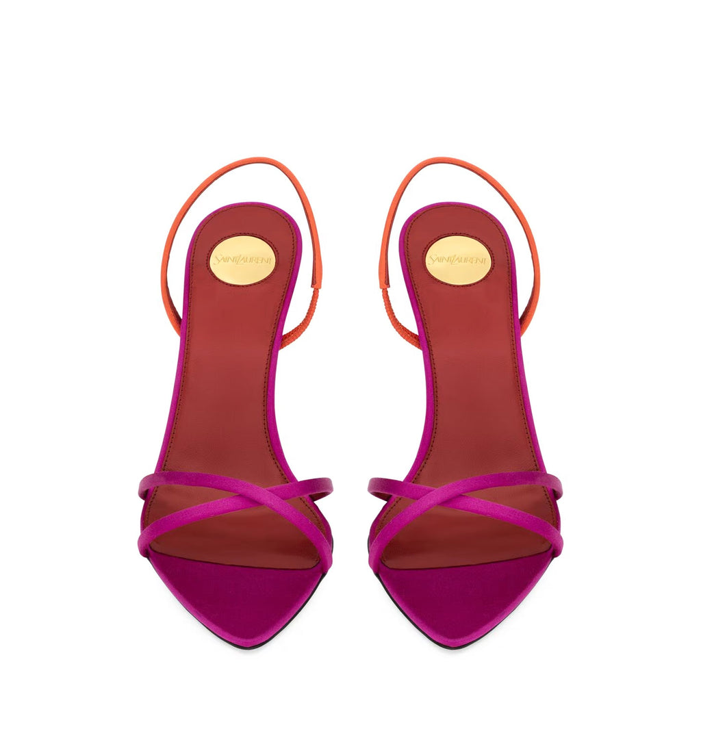 Justify Sandals In Two-Tone Satin