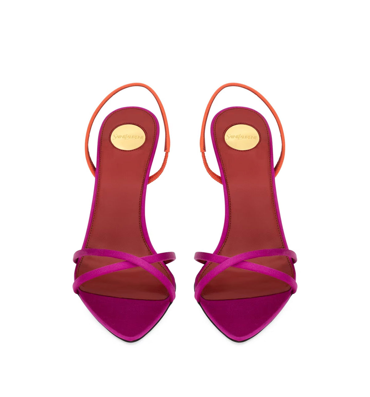 Justify Sandals In Two-Tone Satin