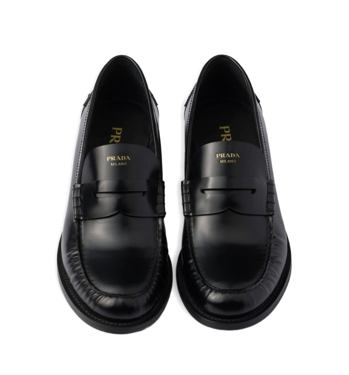 Brushed Leather Loafers
