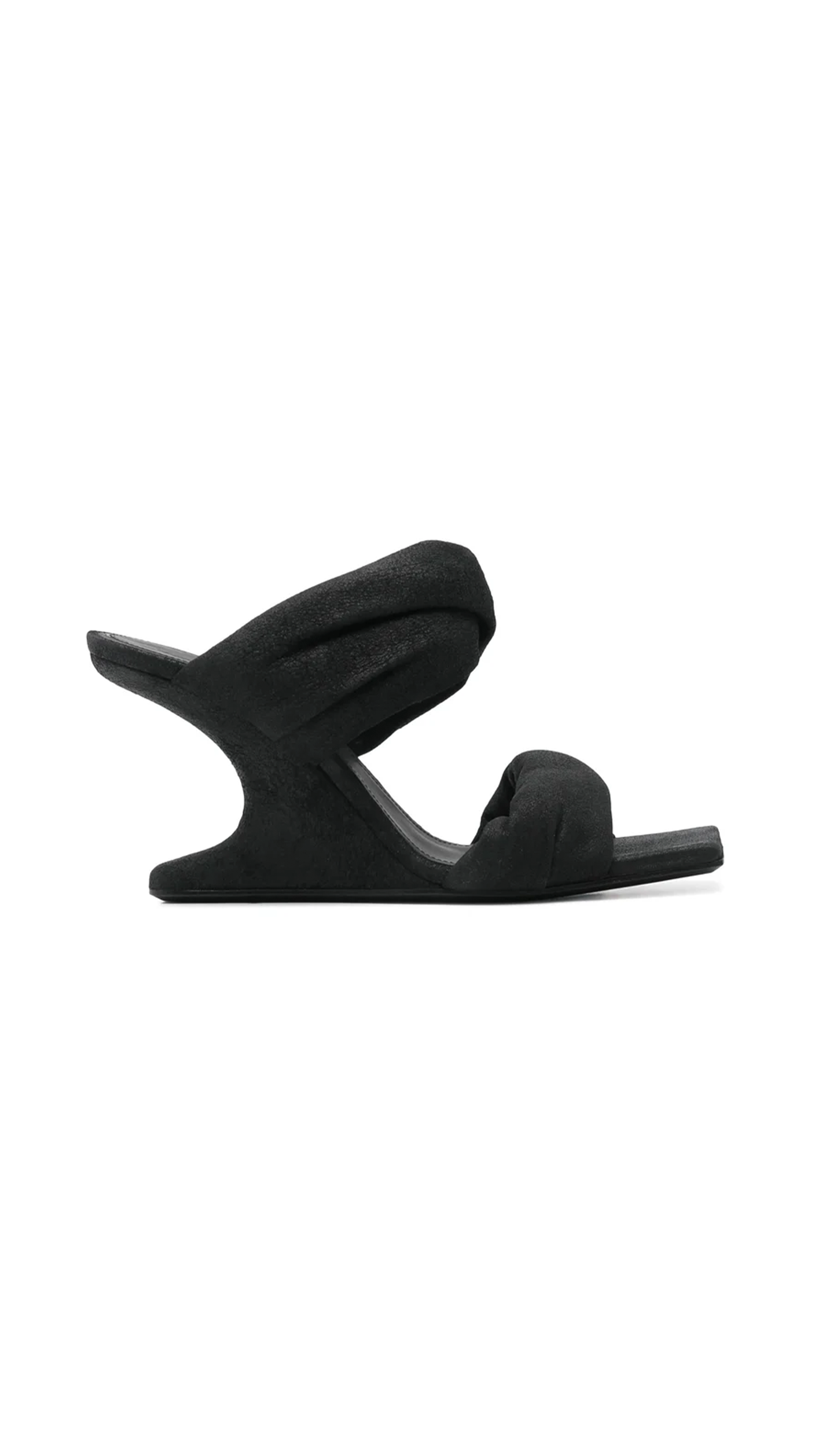 Cantilever Wedge Mules - Black