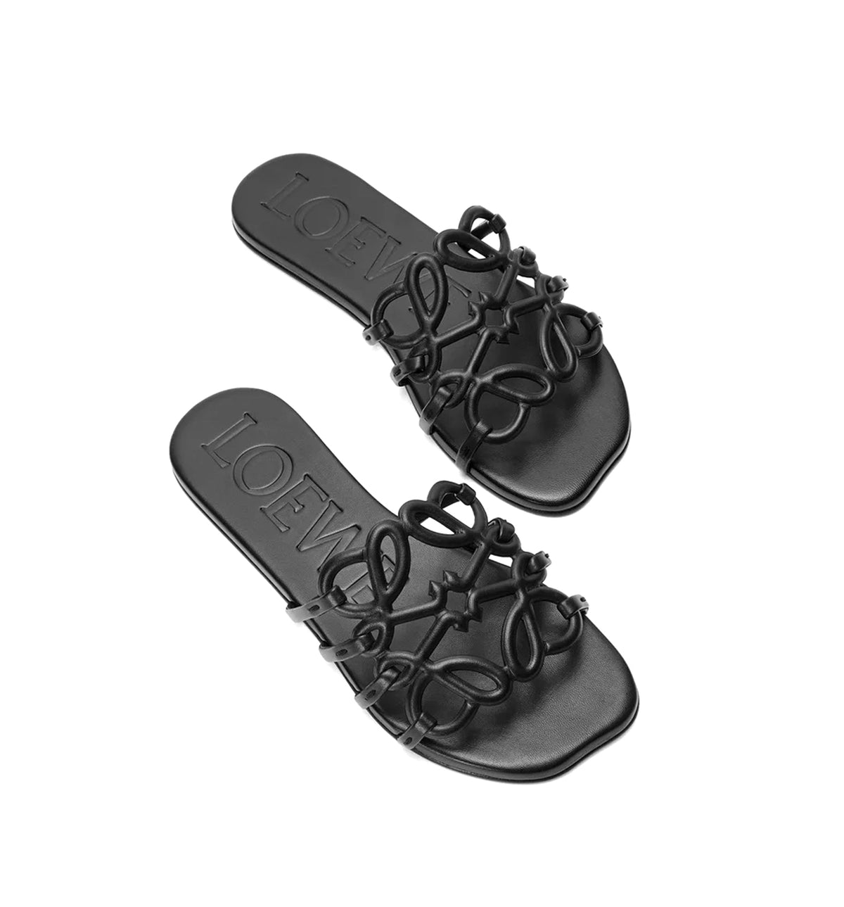 Petal Anagram Slide In Soft Calfskin
