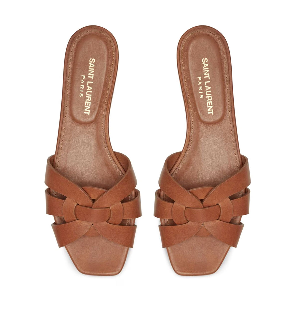Tribute Mules In Smooth Leather