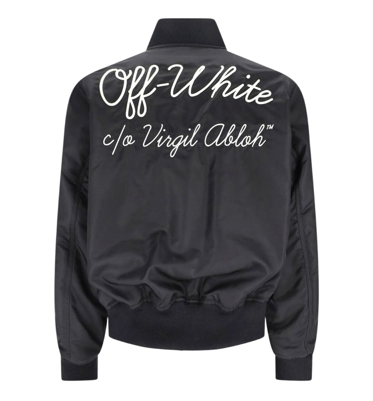 Off-White logo-embroidered Bomber Jacket