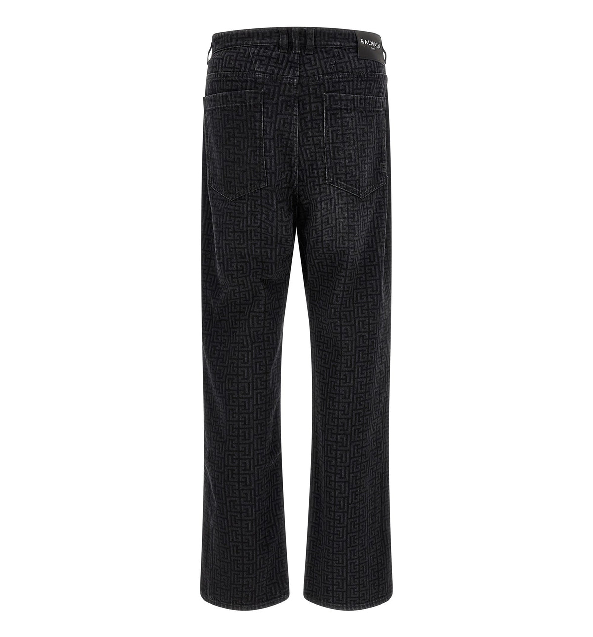 Monogram Pattern Jeans