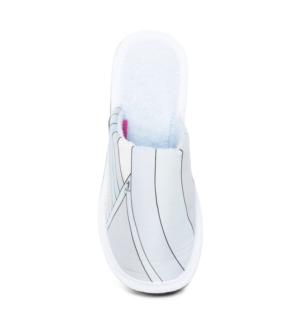 Silk Striped Slippers