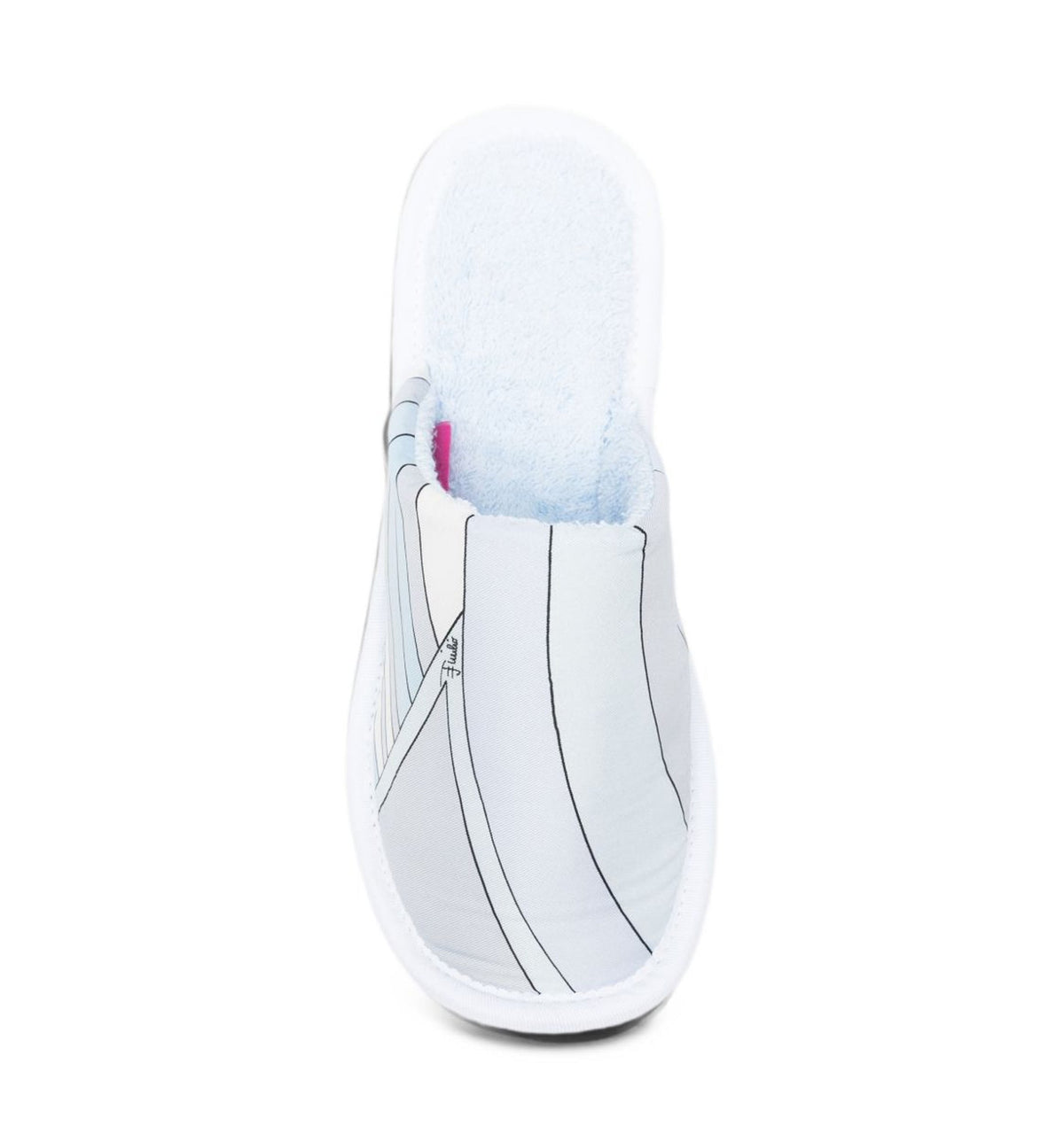 Silk Striped Slippers