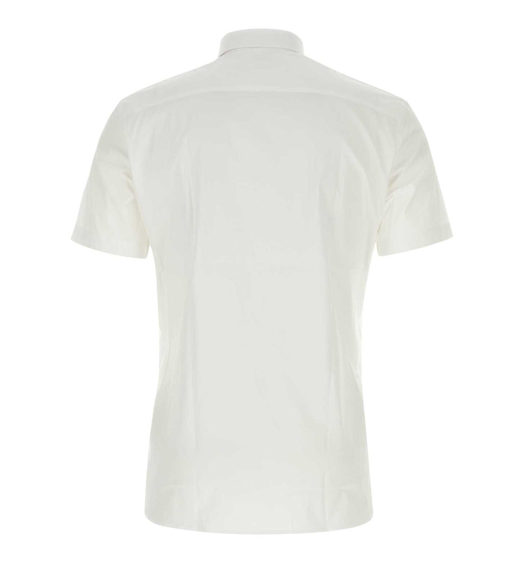 EKD Logo Stretch-Cotton Short-Sleeve Shirt