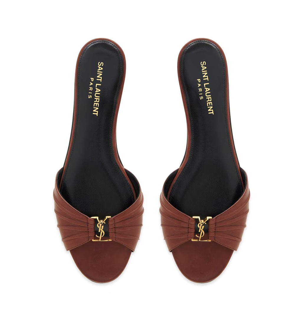 Babylone Slides In Smooth Leather