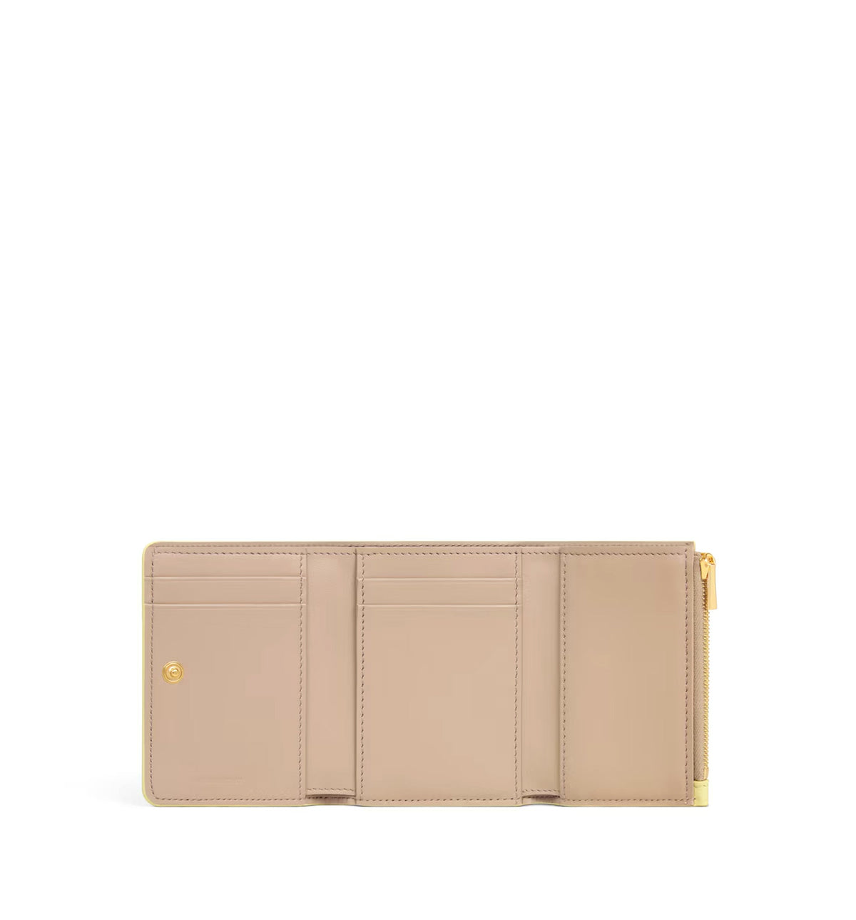 Fine Wallet Triomphe Stamp In Supple Grained Calfskin