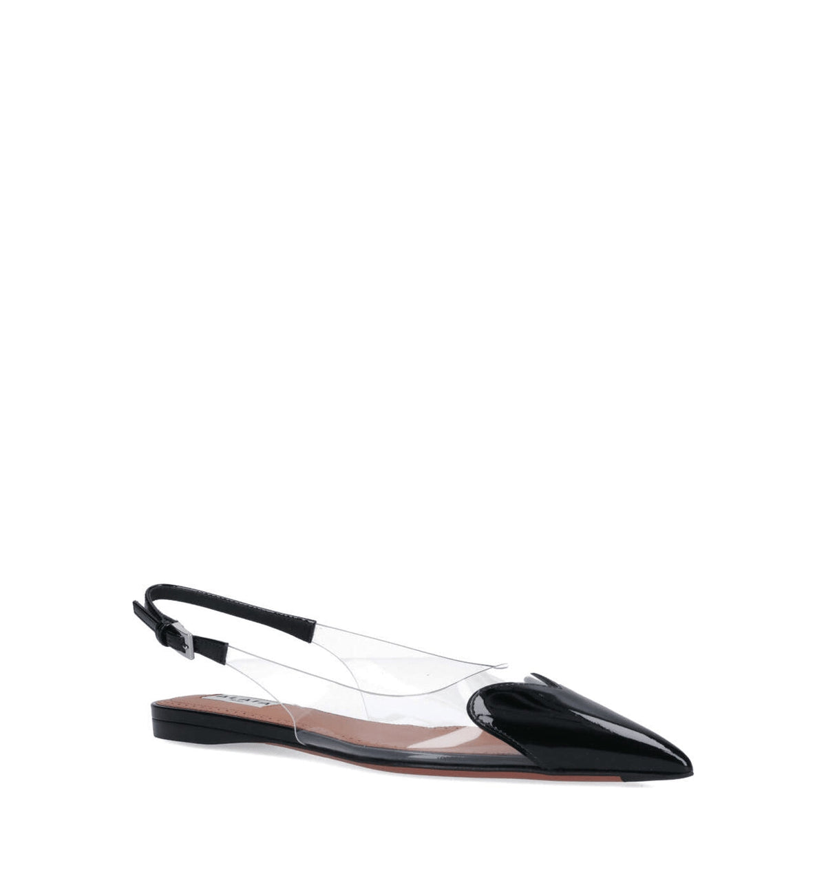 Le Coeur Flat Slingbacks In Patent Calfskin