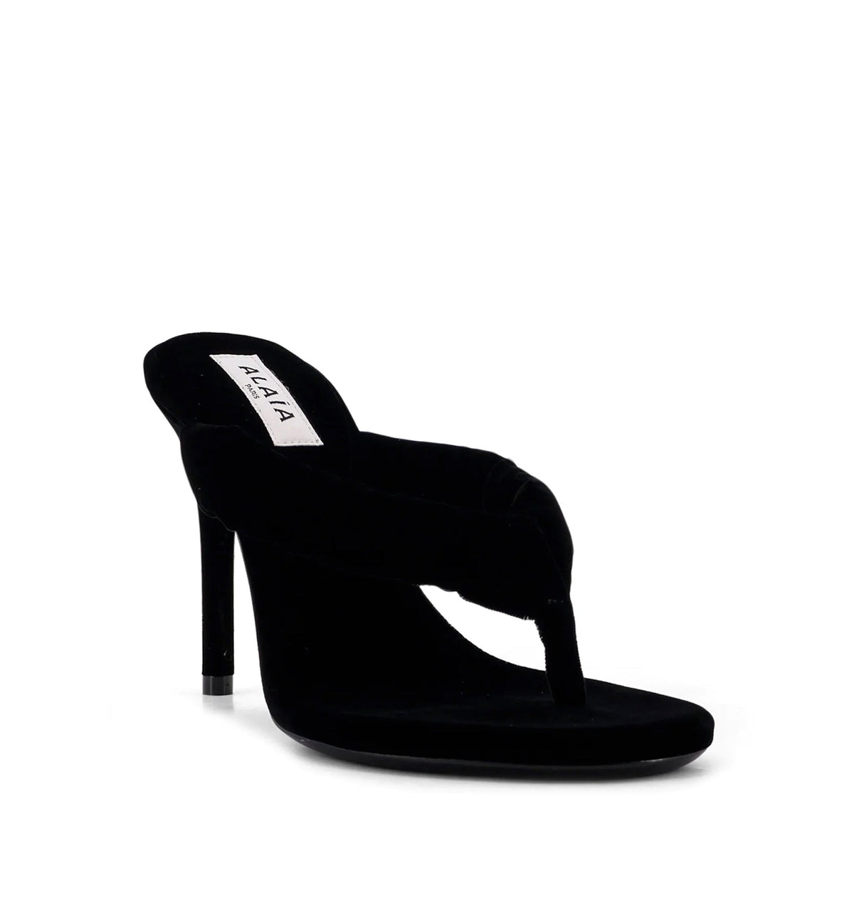 Heel Thong Mules in Velvet
