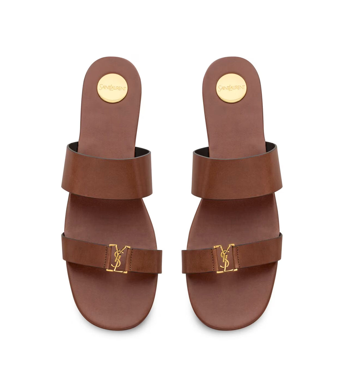 Babylone Slides in Smooth Leather