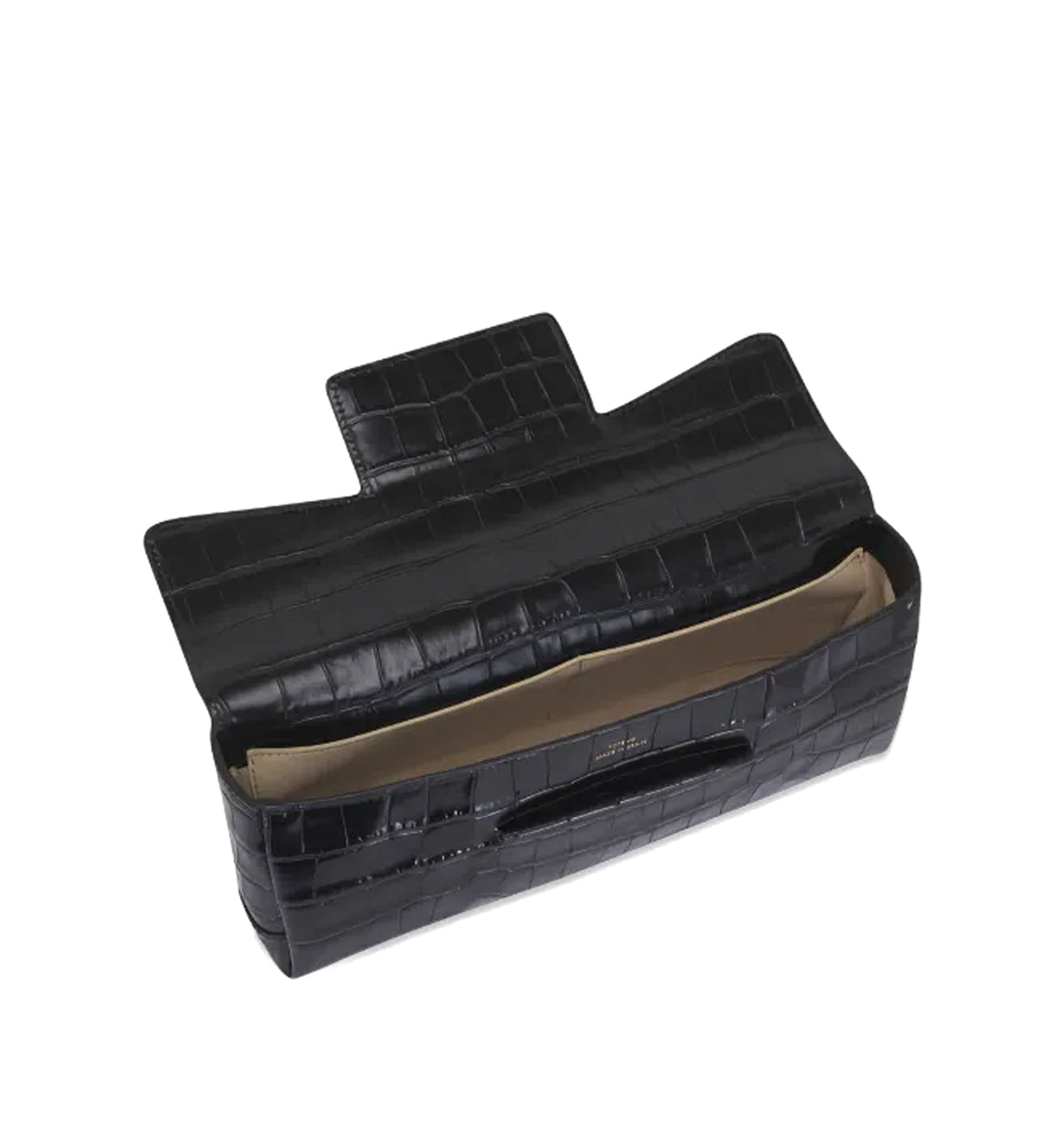 Soft Croco-Embossed T-Clutch