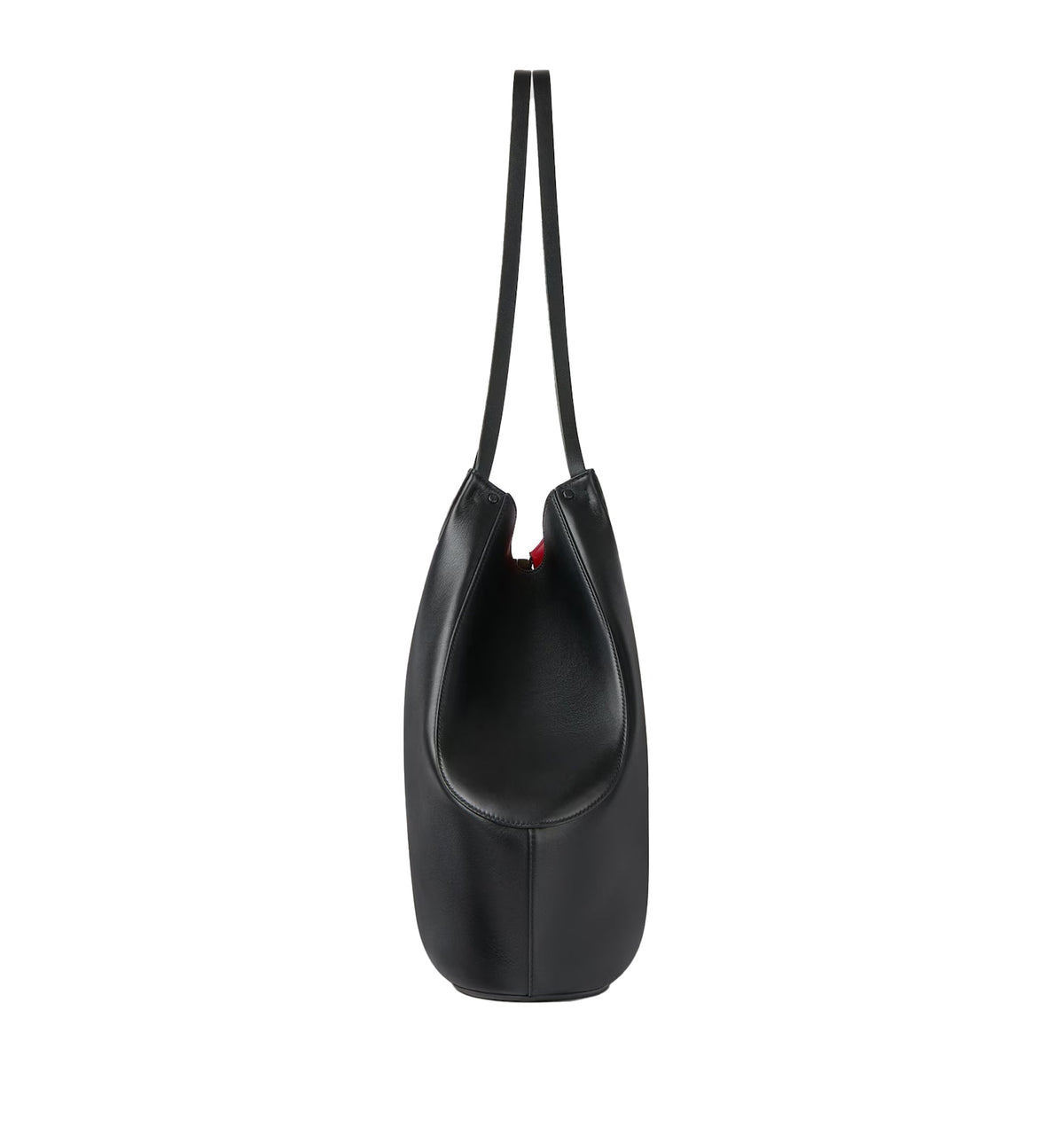 Medium Facet Tote Bag In Grained Leather