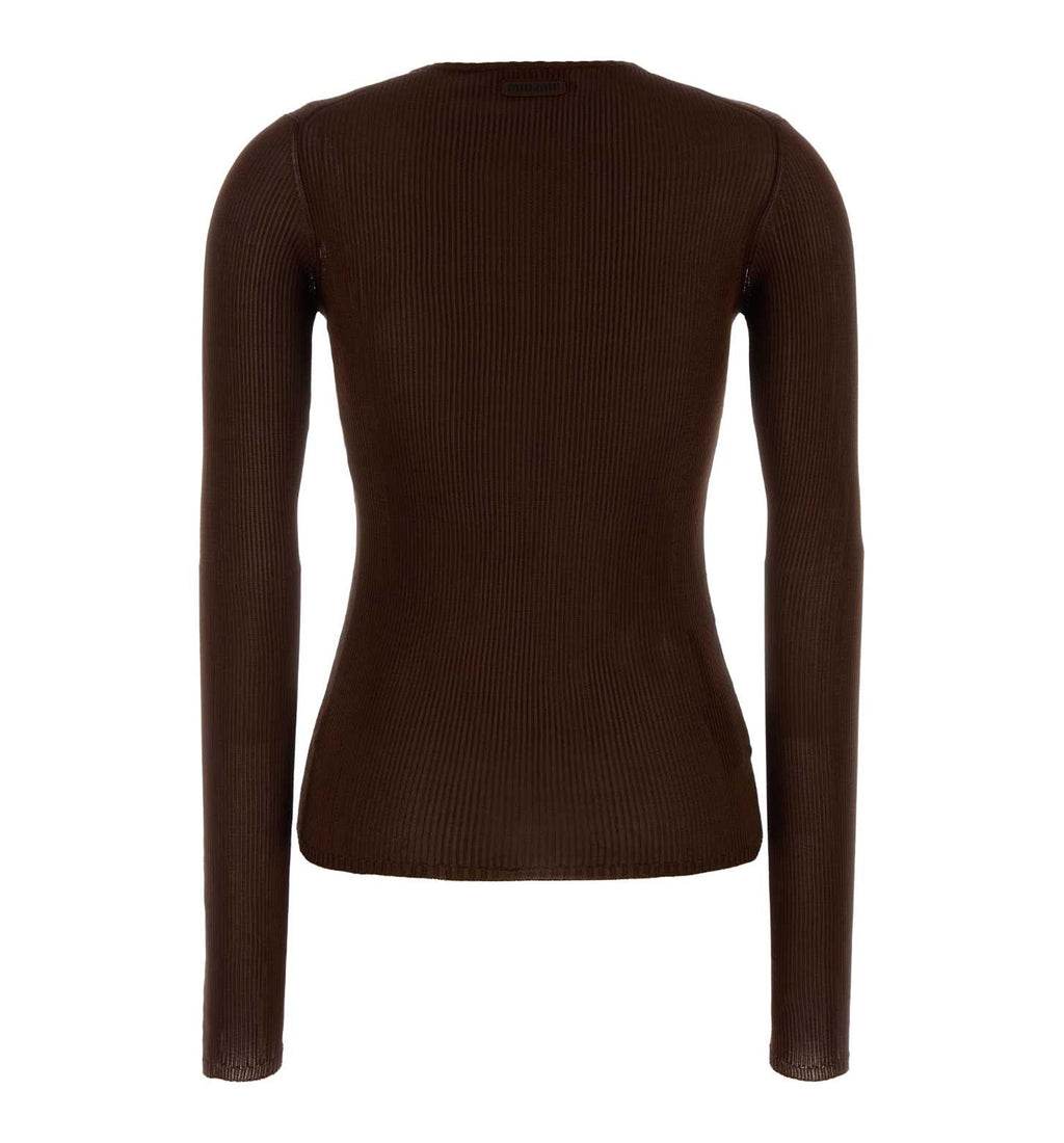 Silk V-Neck Sweater