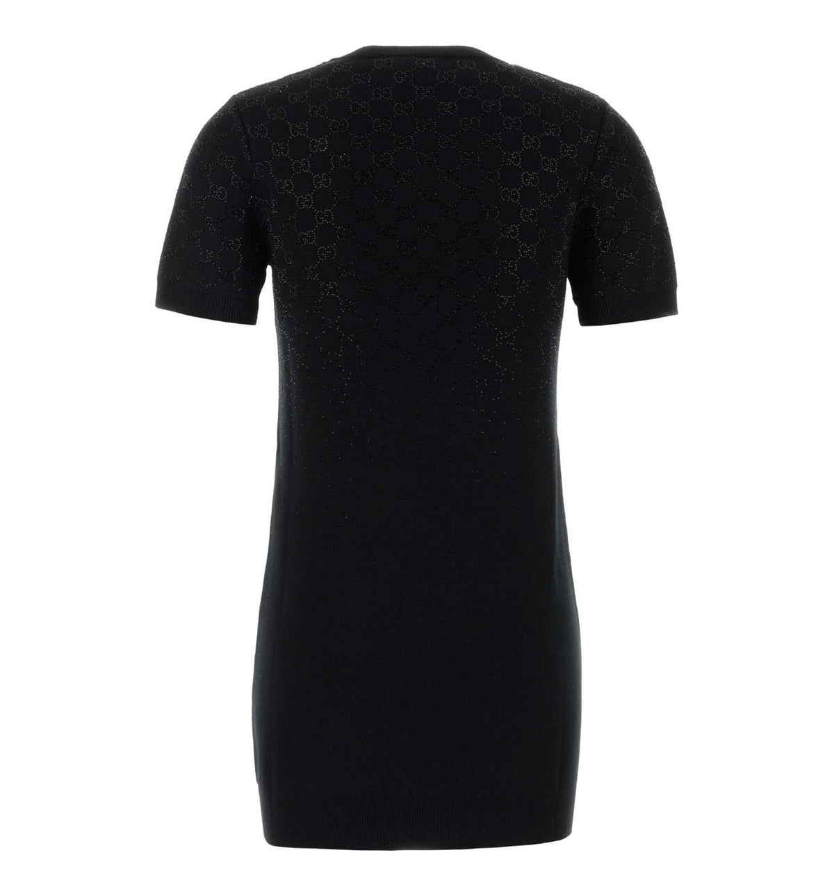 Fine Wool Dress With GG Crystals