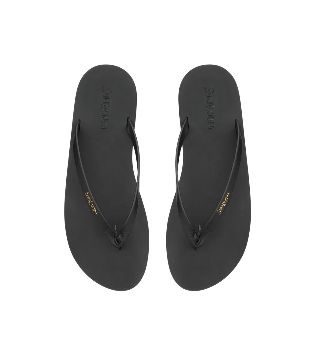 Pool Flip-flops In Smooth Leather