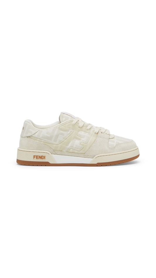 Fendi Match Canvas Sneakers - White/Cream
