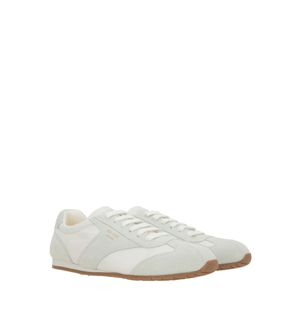 Re-Nylon And Suede Sneakers