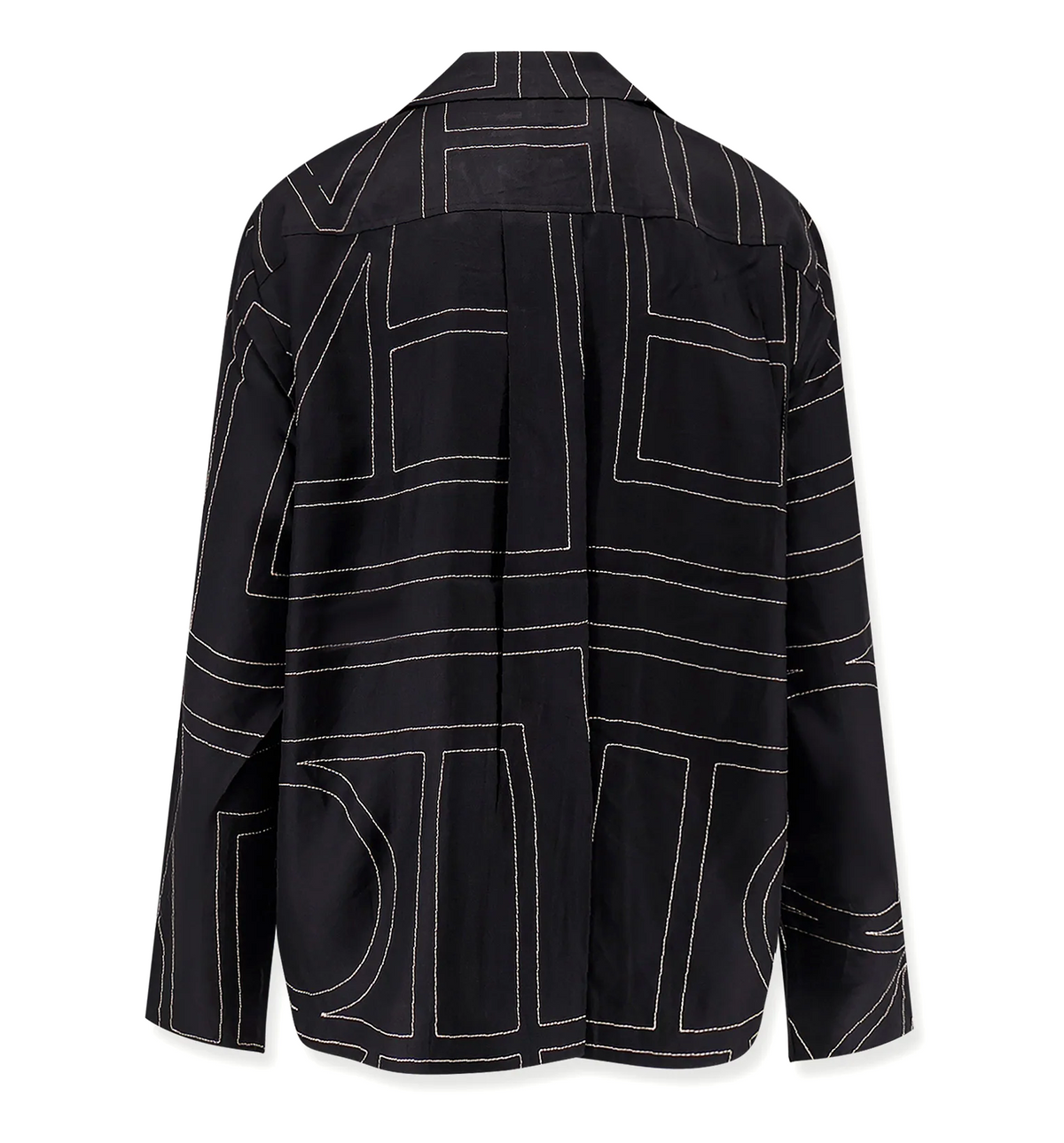 Monogram Silk PJ Top