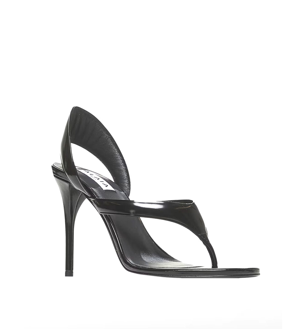 Infradito Sandals In Laminated Leather