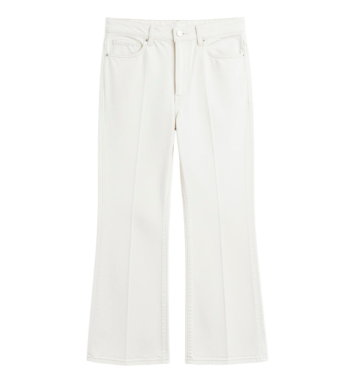 Kick flare denim off-white