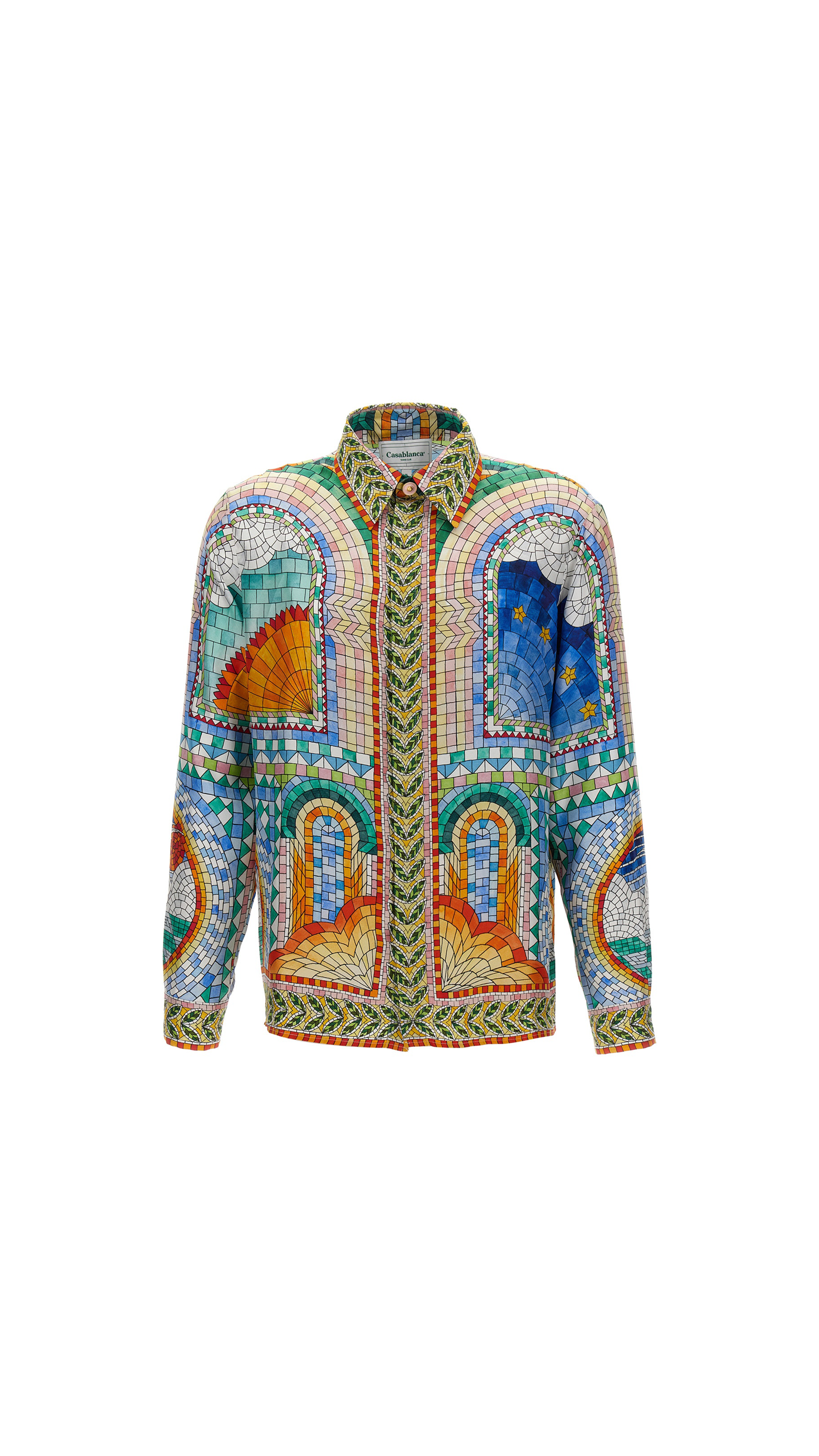 Mosaic de Damas Silk Shirt - Multicolor