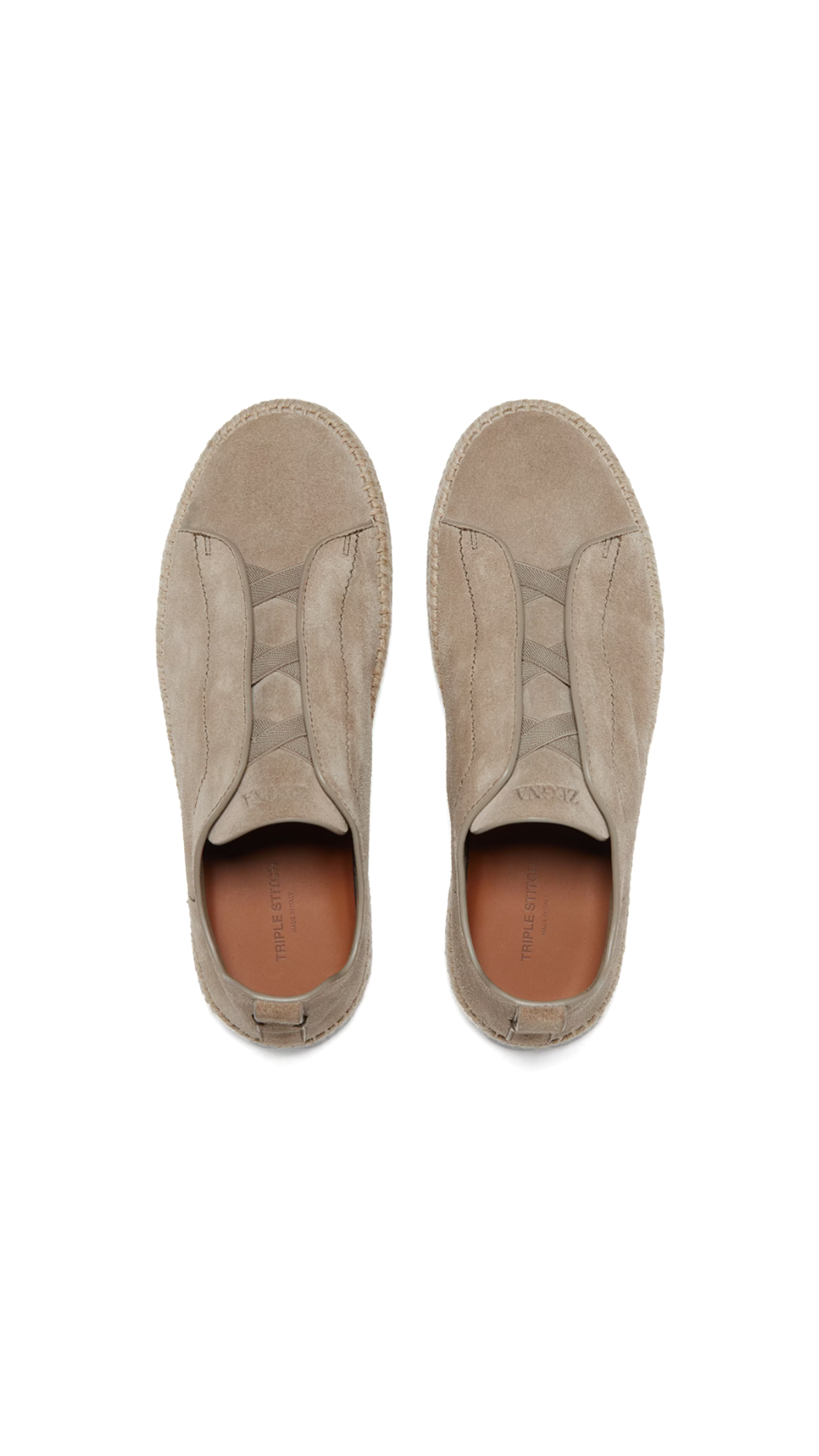 Suede Triple Stitch™ Espadrilles - Beige