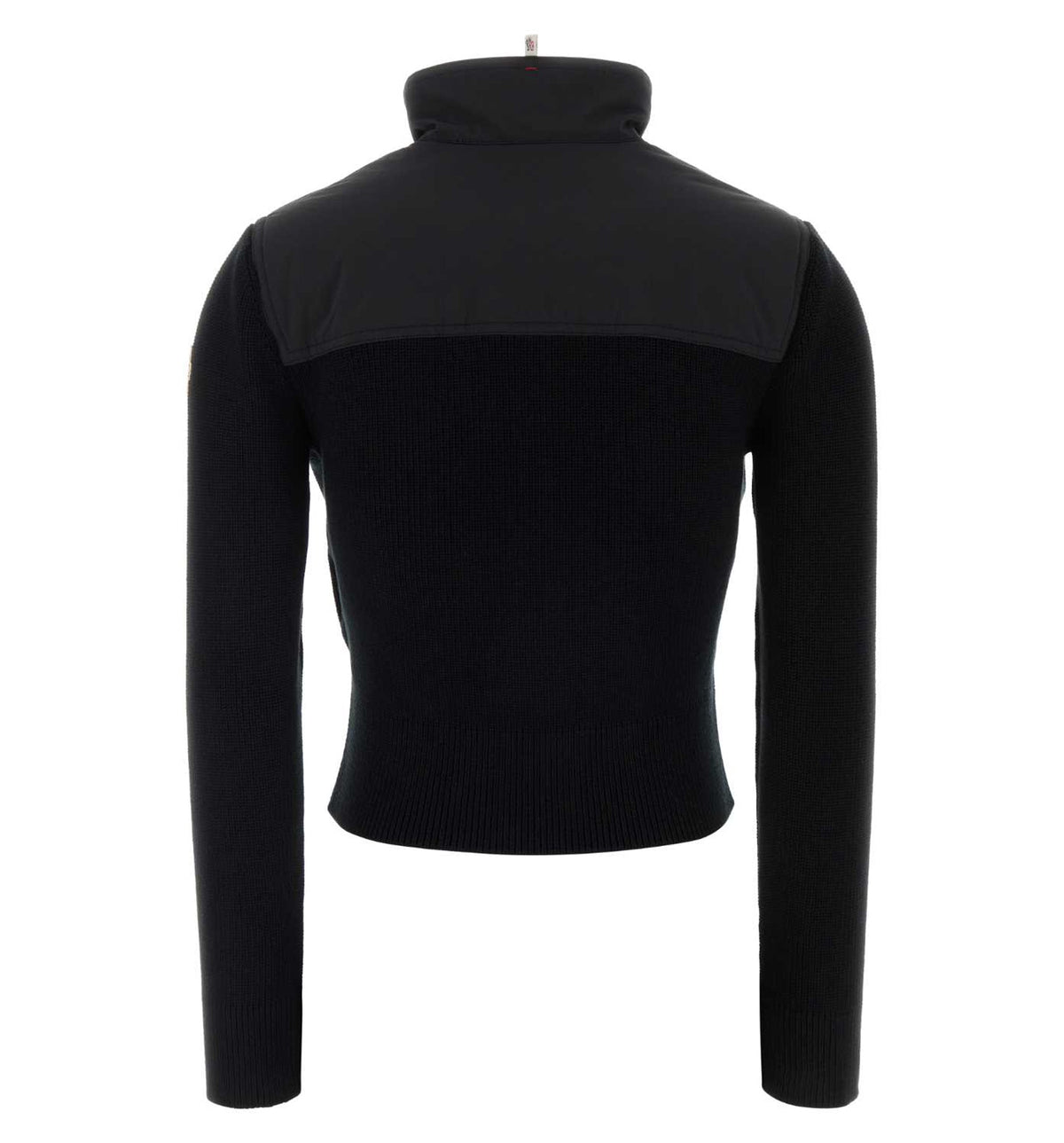 Padded Zip-Up Cotton Cardigan
