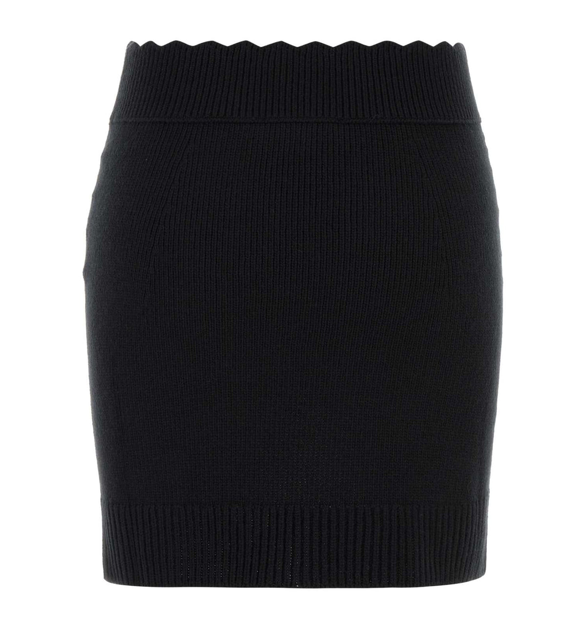 Fitted Mini Skirt In A Wool & Cashmere Knit