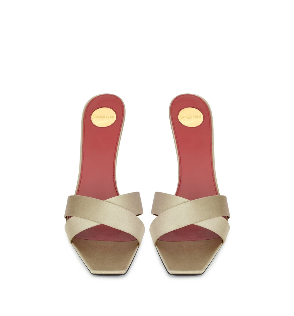 Opyum Mules In Satin Crepe
