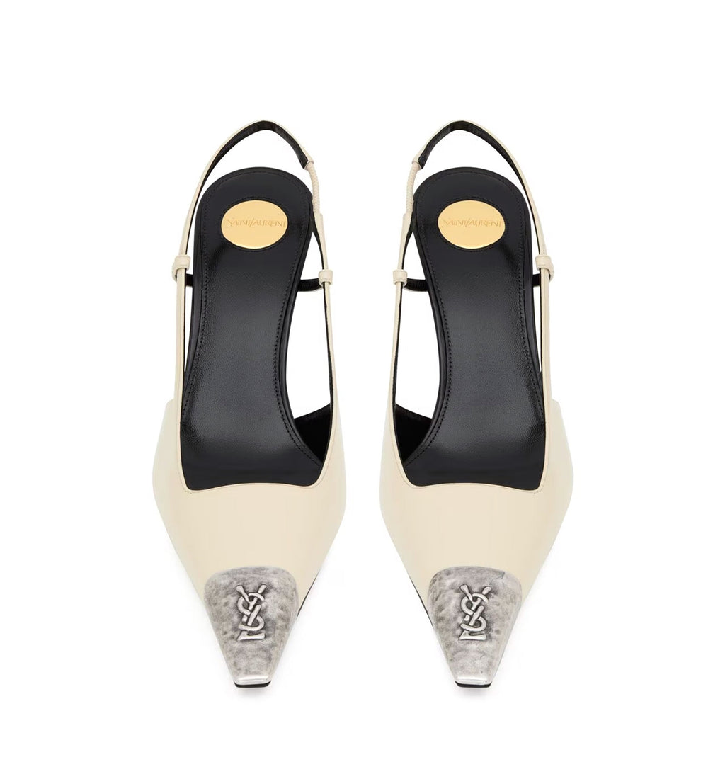 Jeanne Slingback Pumps In Smooth Leather