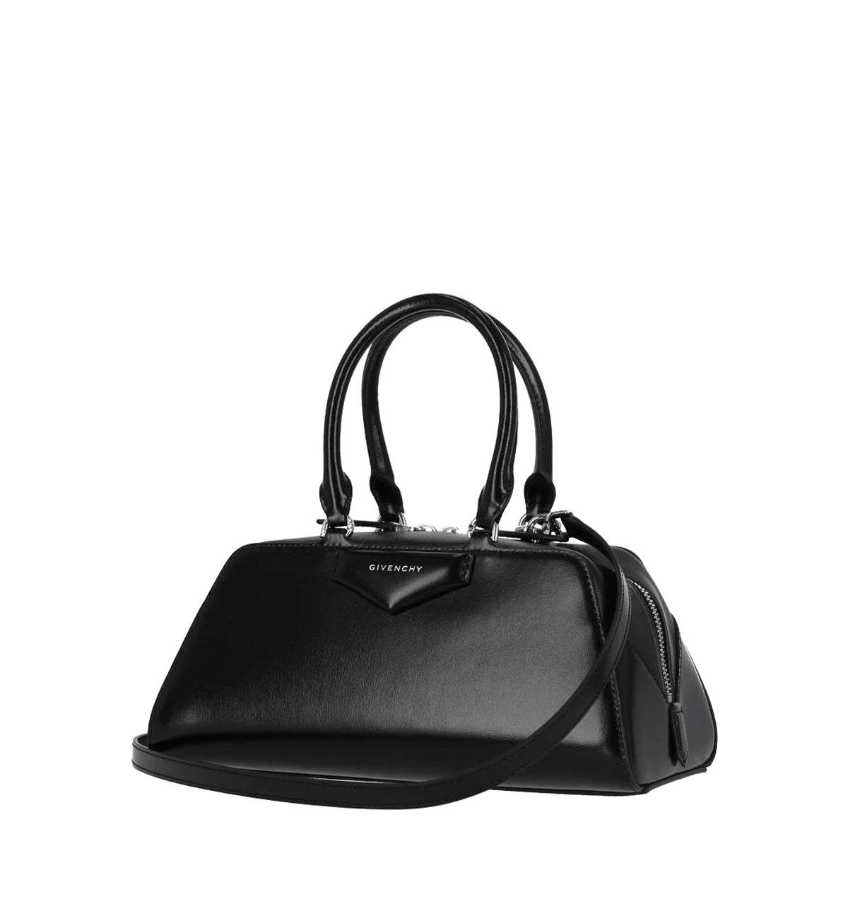 Small Antigona East-West Bag in Box Leather