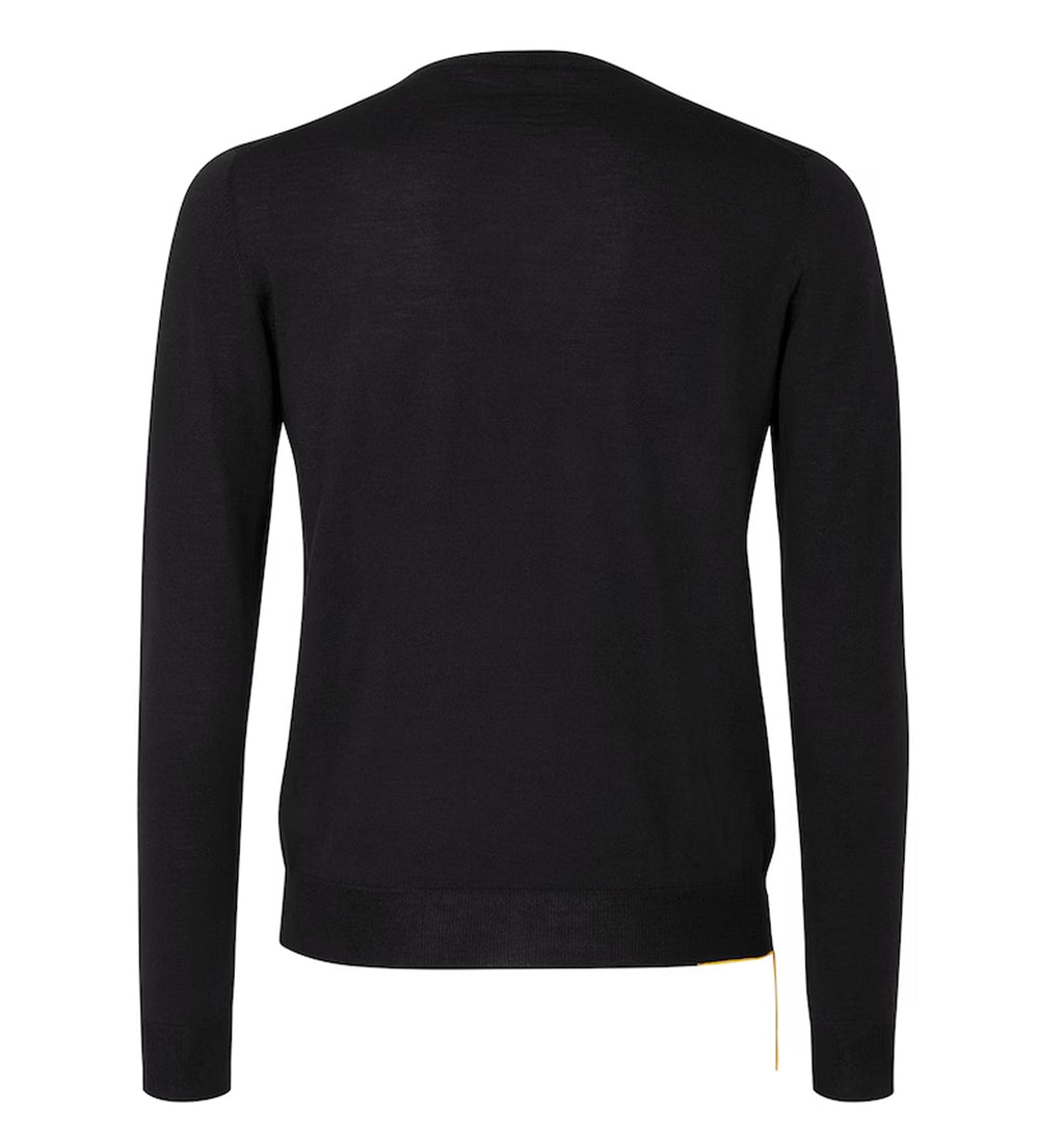 Black Wool Pullover
