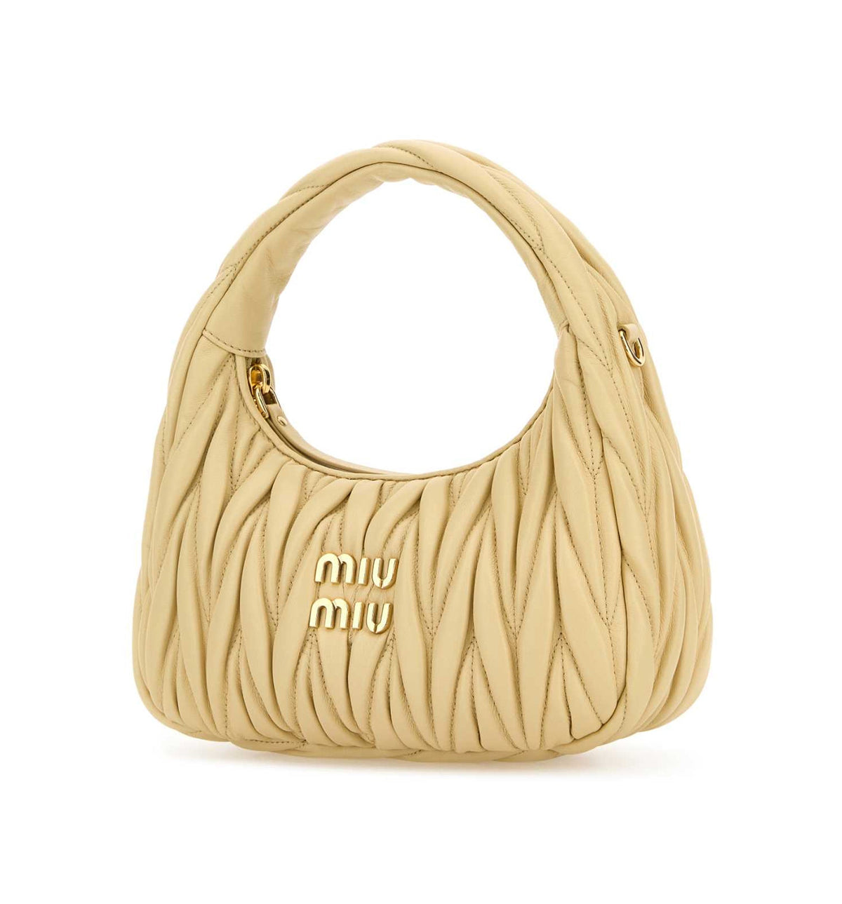 Wander Matelassé Nappa Leather Hobo Bag