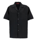 GG canvas linen blend bowling shirt