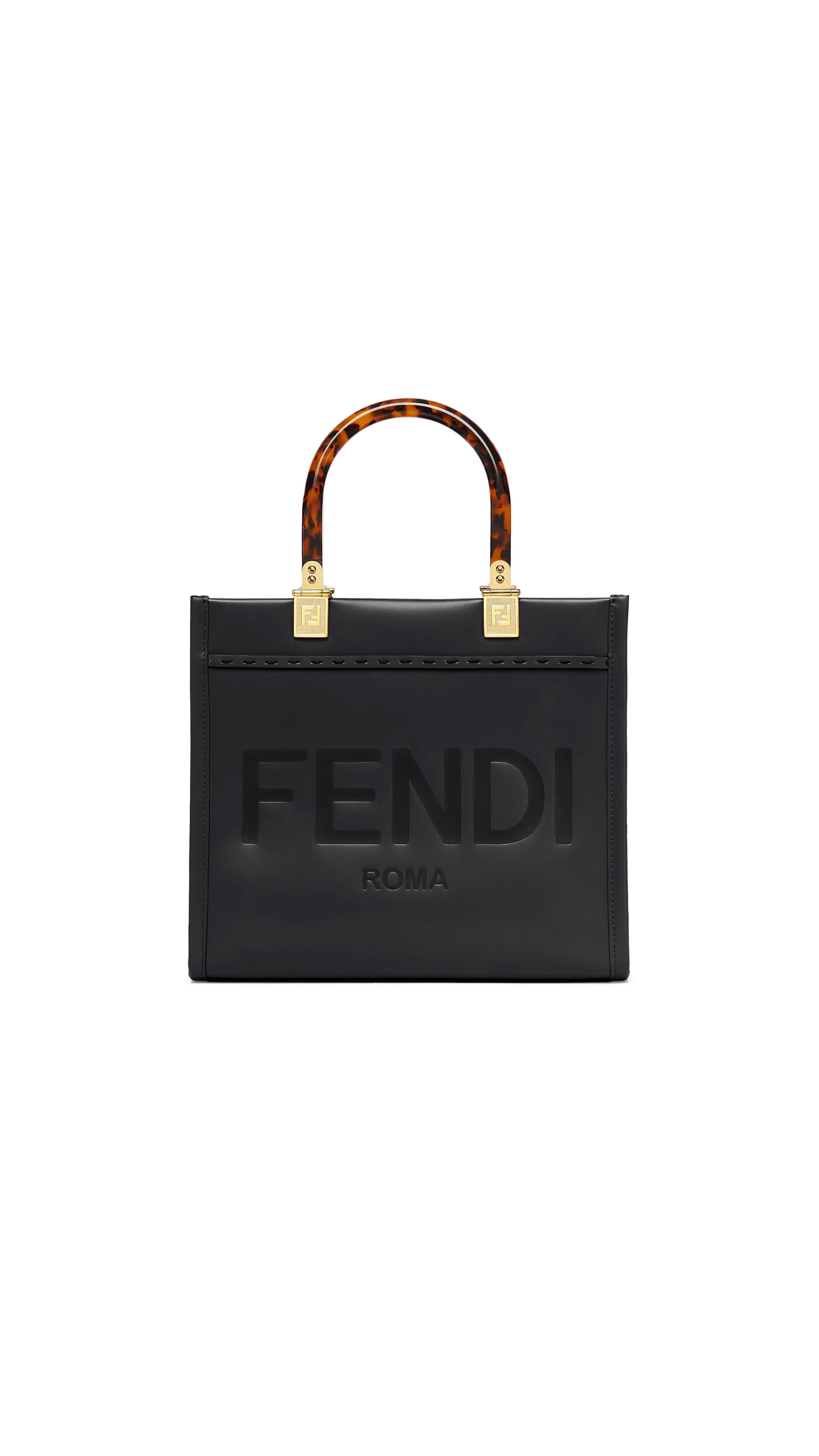 Fendi Sunshine Small Tote Bag - Black