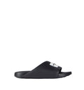 Label Slide mules in rubber