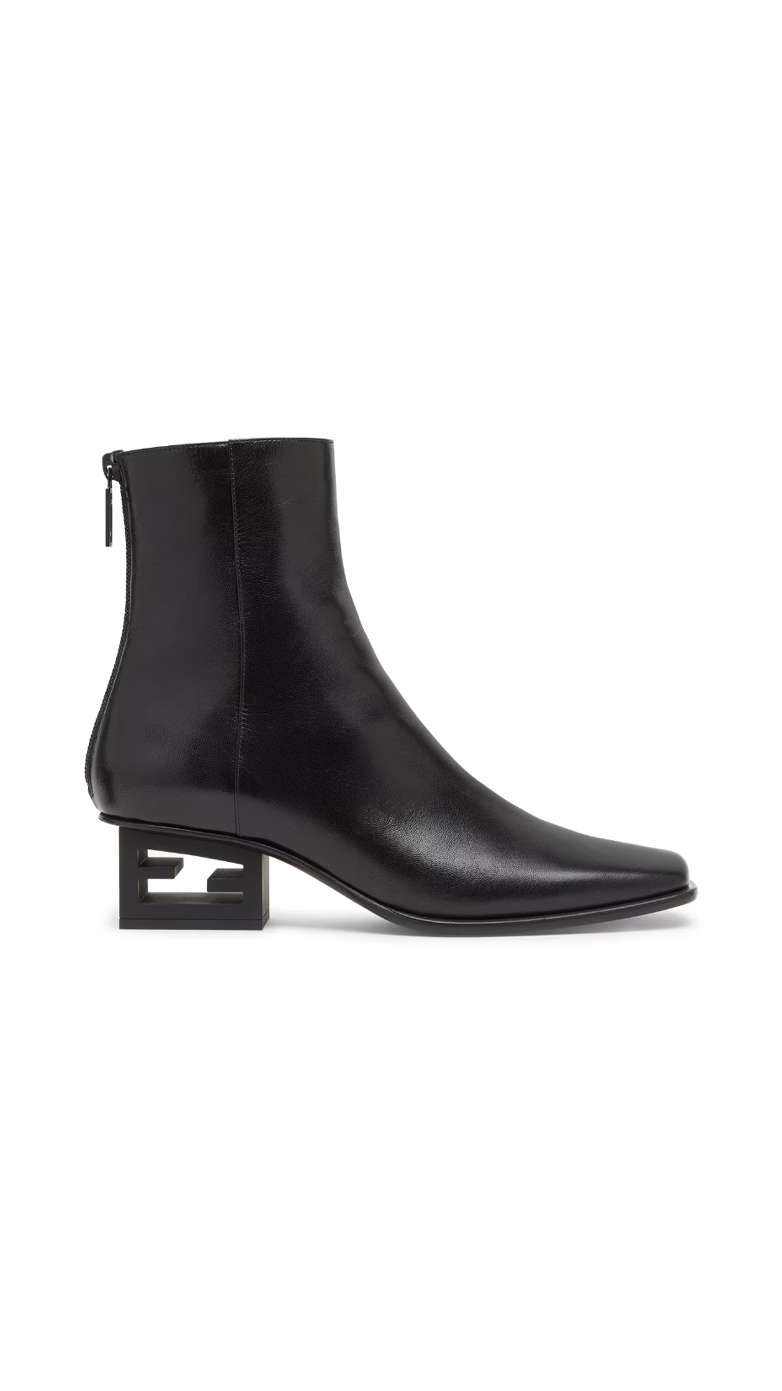 Baguette Nappa Ankle Boots - Black