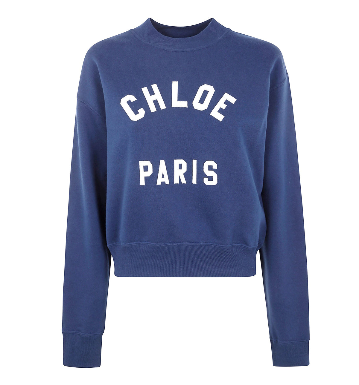 Cropped Round Neck Sweatshirt