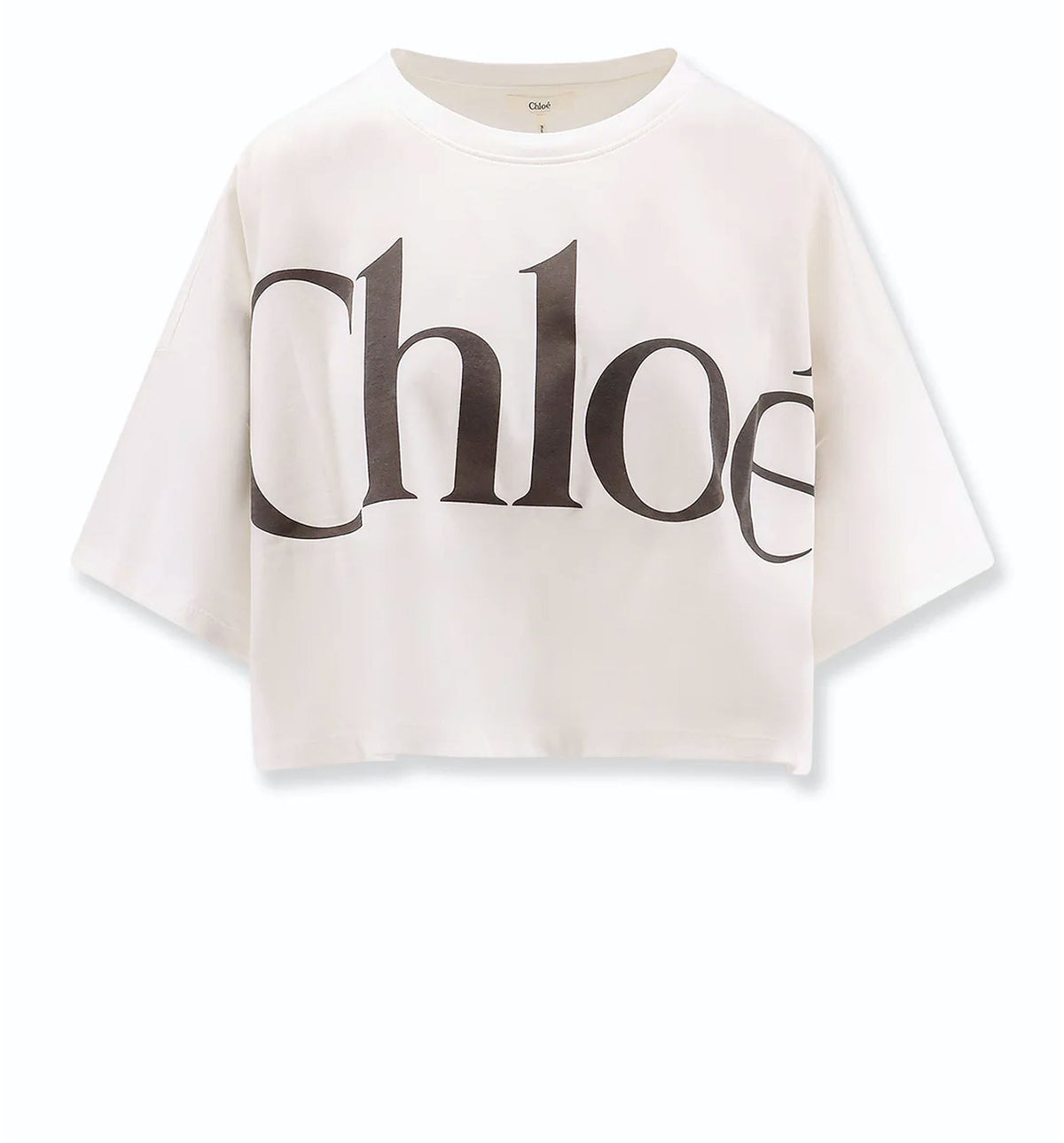 Cropped Boxy Faded Logo T-Shirt
